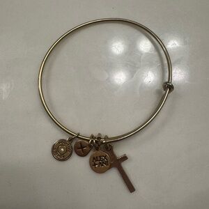 Alex and Ani Gold Charm Bracelet
